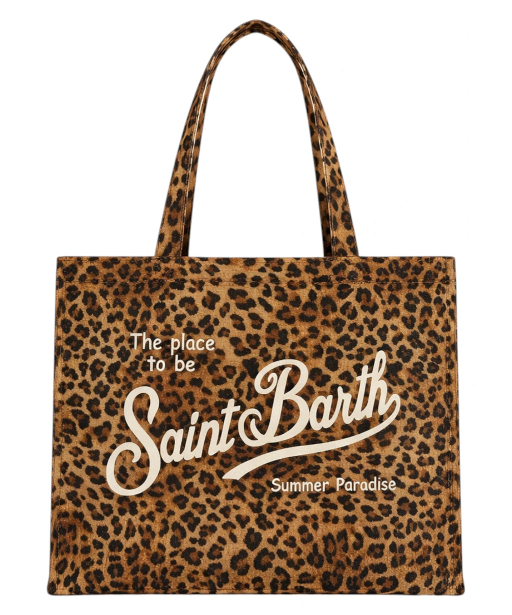 Essential Saint Barth Tasche mit Leopardenmuster
