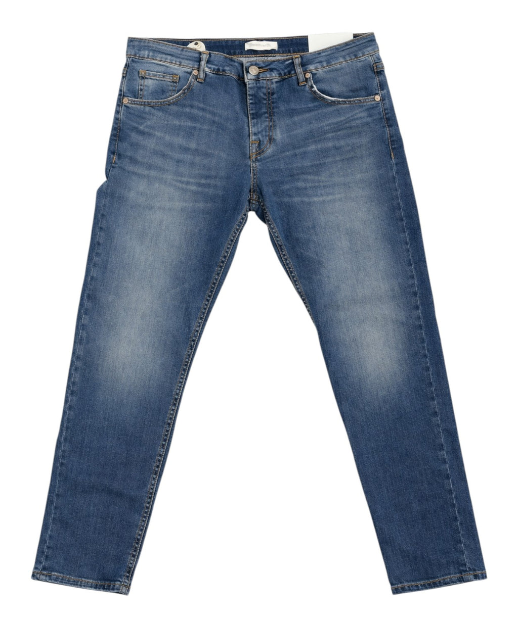 David slim fit jeans in stretch denim voor heren
