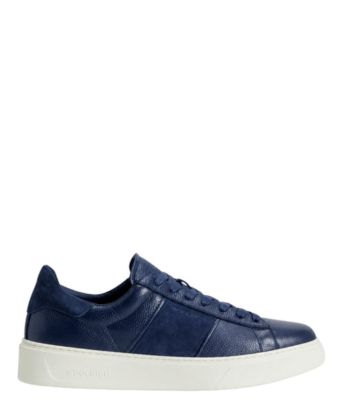 Sneakers Woolrich Classic Court in Pelle e Camoscio