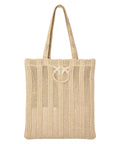 Nákupní taška PINKO Easy Tote Bag z rafie
