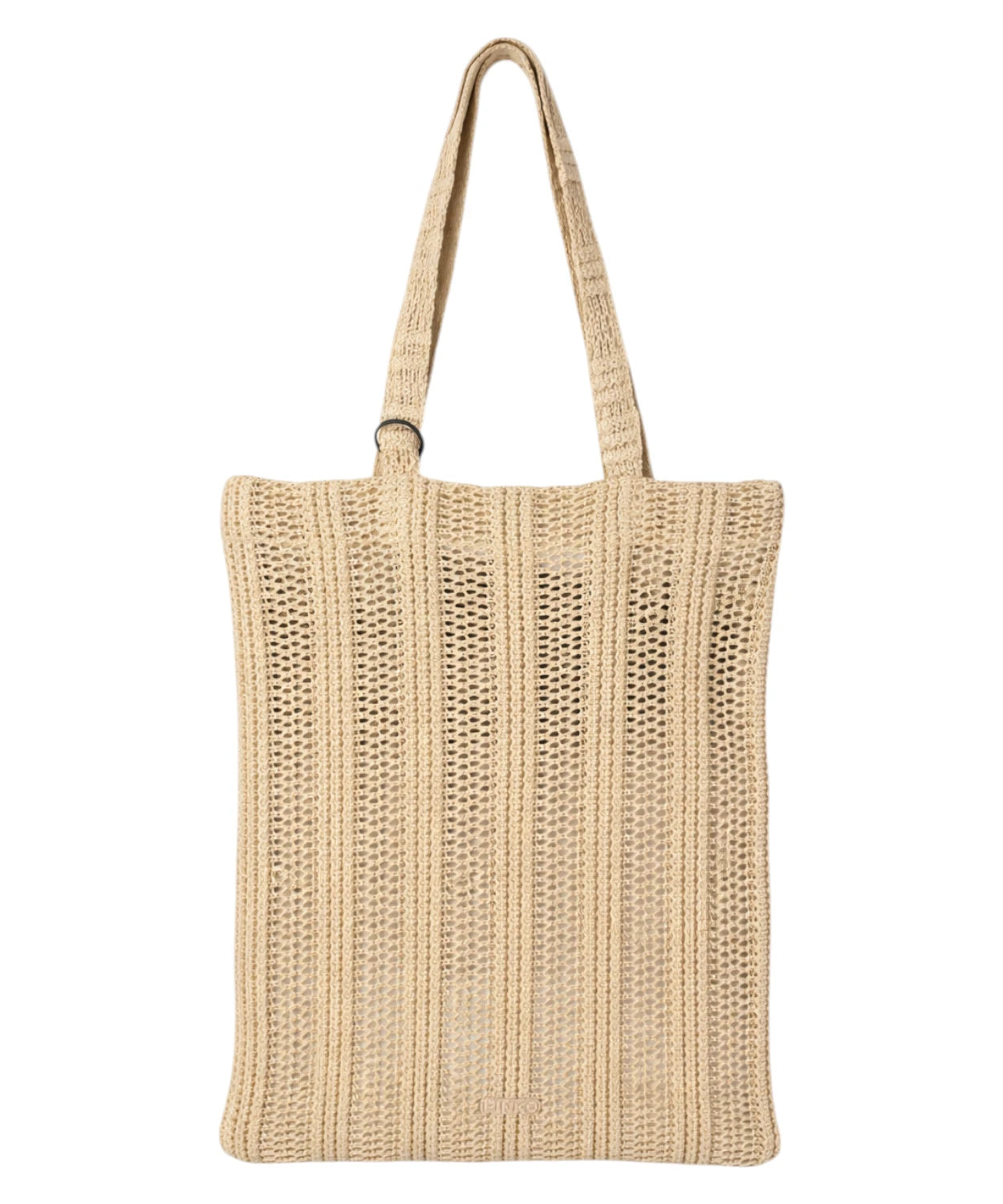 Borsa shopping PINKO Easy Tote Bag in rafia