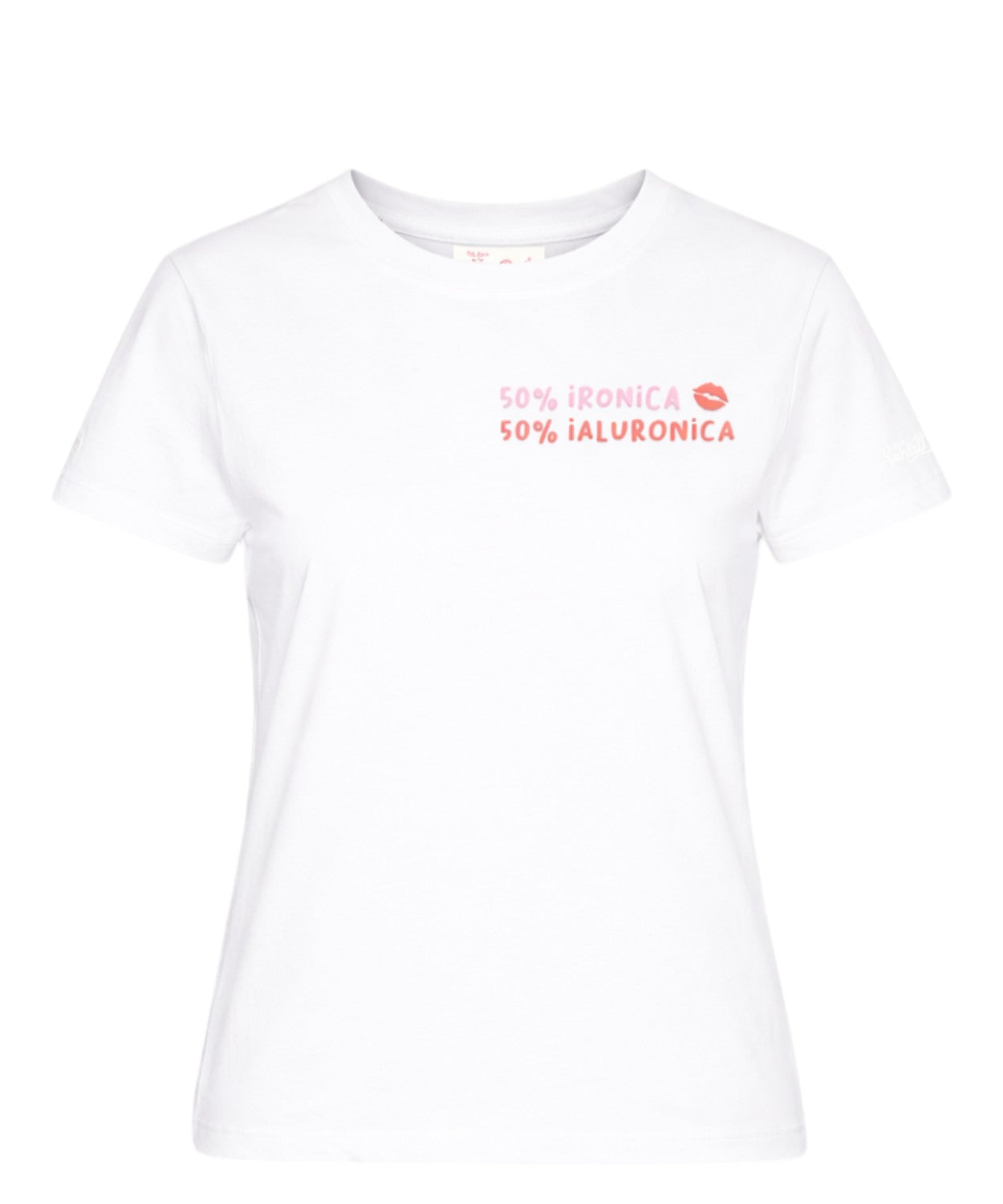 T-shirt Emilie MC2 Saint Barth met borduurwerk