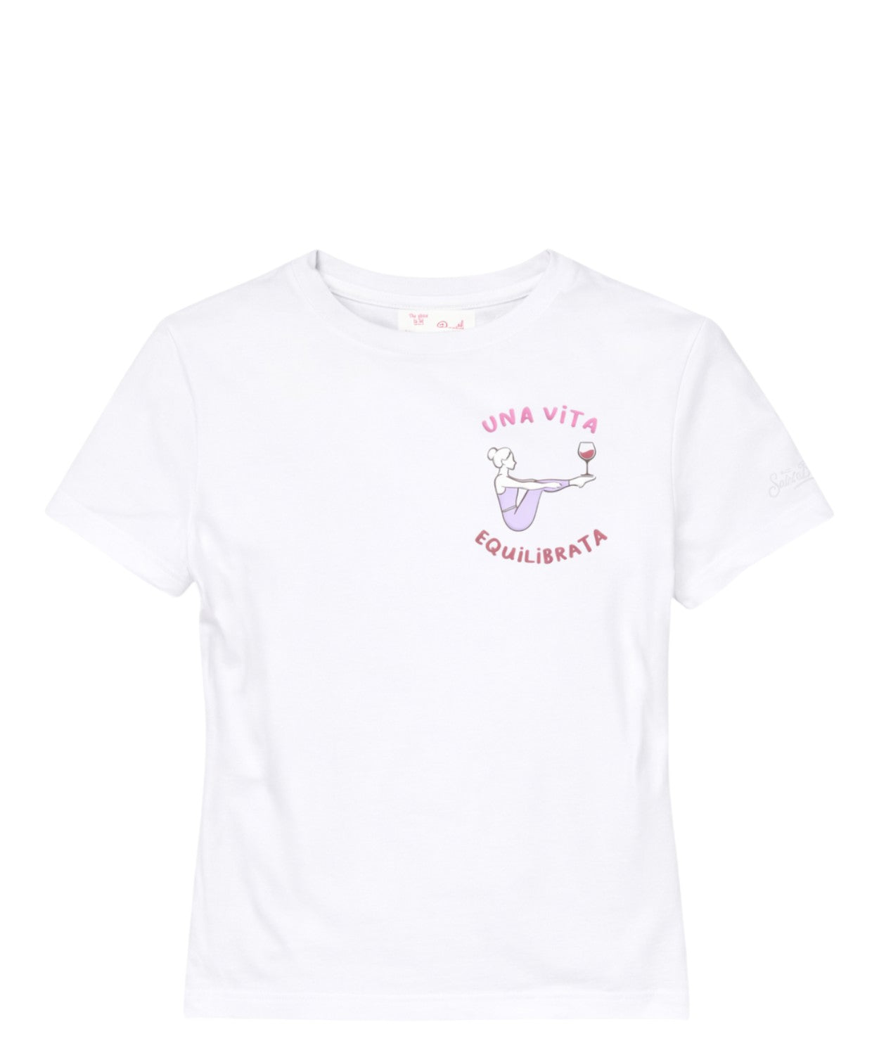 T-shirt Emilie MC2 Saint Barth met borduurwerk