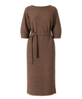 Max Mara dames lange jurk van jersey met ceintuur
