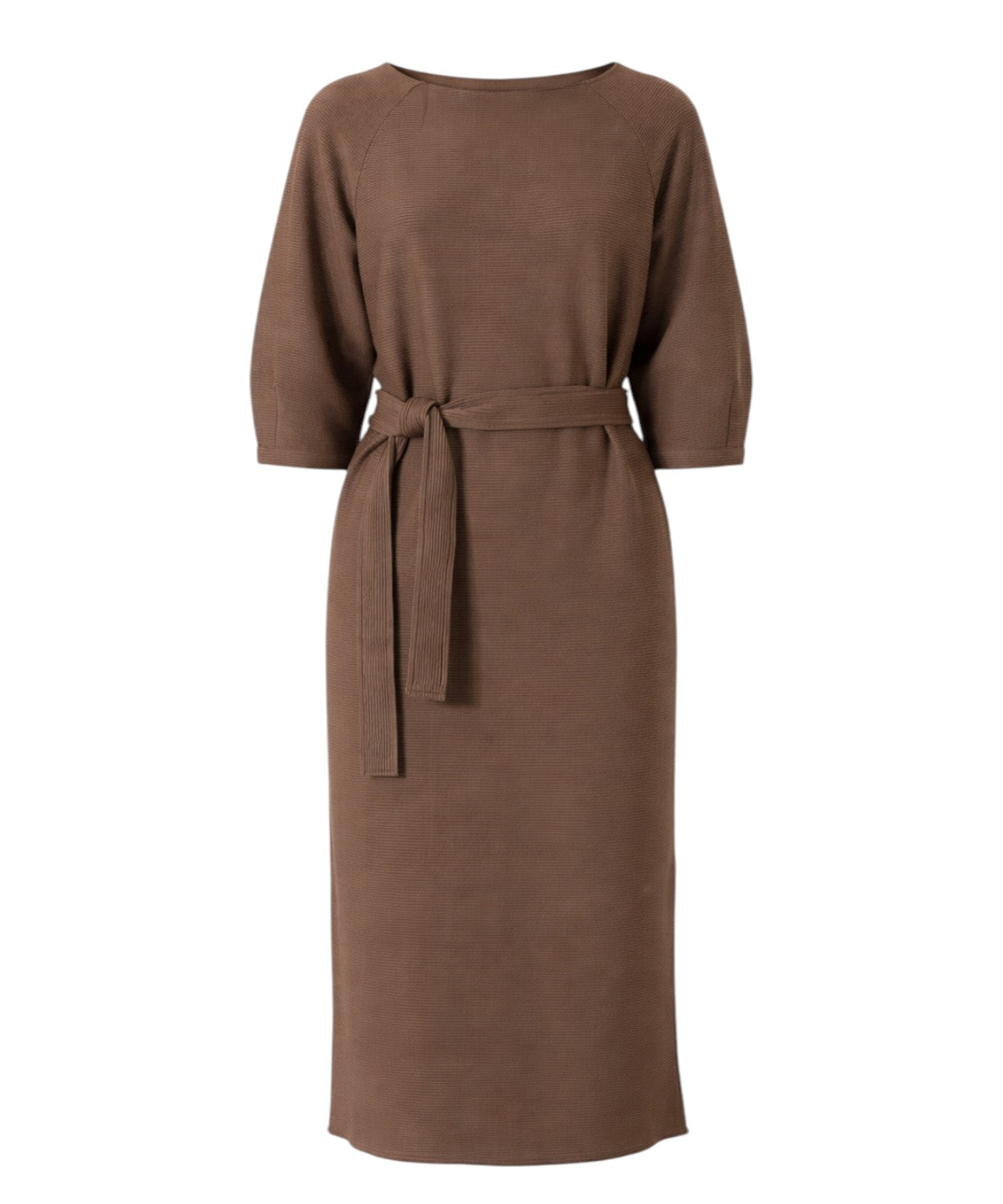 Max Mara dames lange jurk van jersey met ceintuur