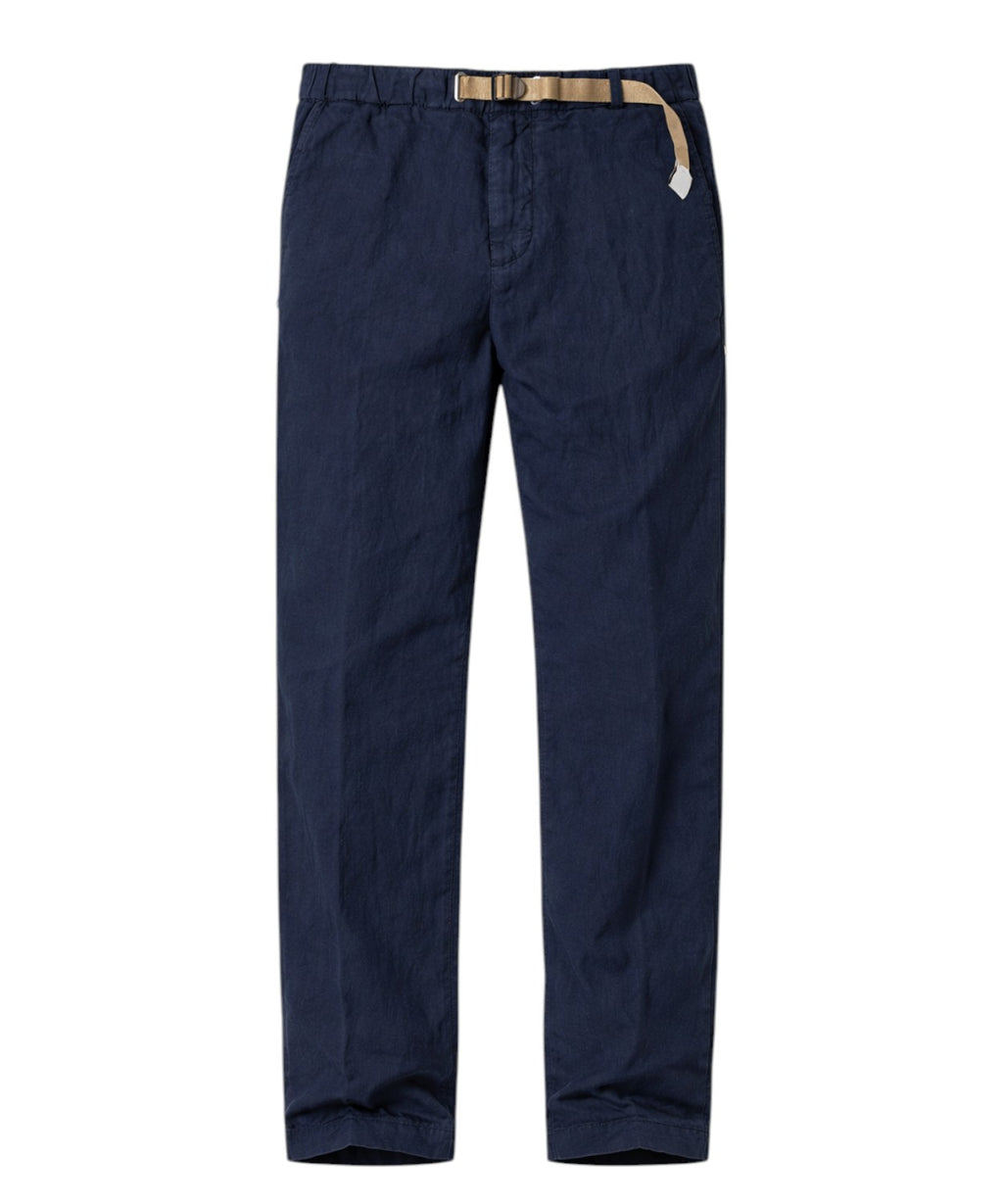 Pantaloni GREG Uomo White Sand con Coulisse Misto Lino