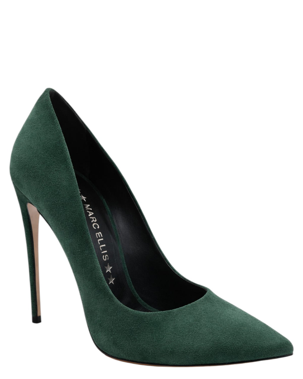 Marc Ellis Women's Bottle Green Suede High Heel Decolleté