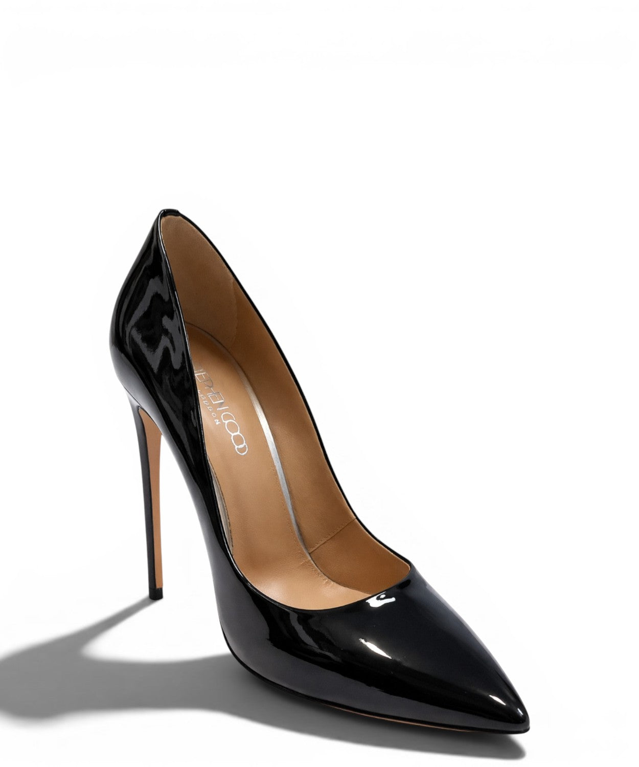 Stephen Good Décolleté Donna in Vernice Nera con Tacco 110 mm