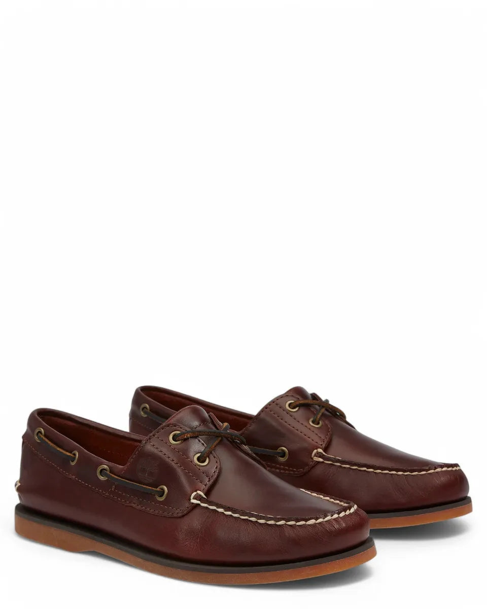 Scarpe da Barca Classic Bordeaux in Pelle Premium-TIMBERLAND-Scarpe basse-Vittorio Citro Boutique