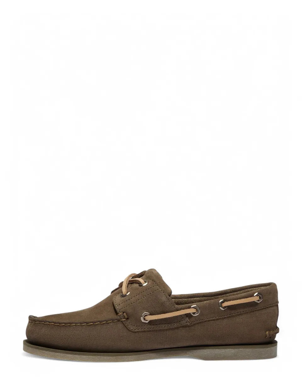 Scarpe da Barca Timberland Uomo Classic Verdi in Pelle Premium-TIMBERLAND-Mocassini-Vittorio Citro Boutique