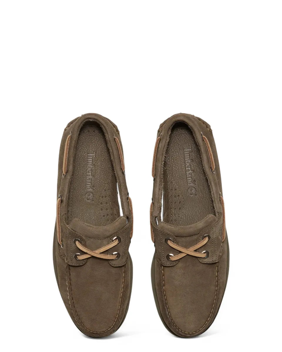 Scarpe da Barca Timberland Uomo Classic Verdi in Pelle Premium-TIMBERLAND-Mocassini-Vittorio Citro Boutique