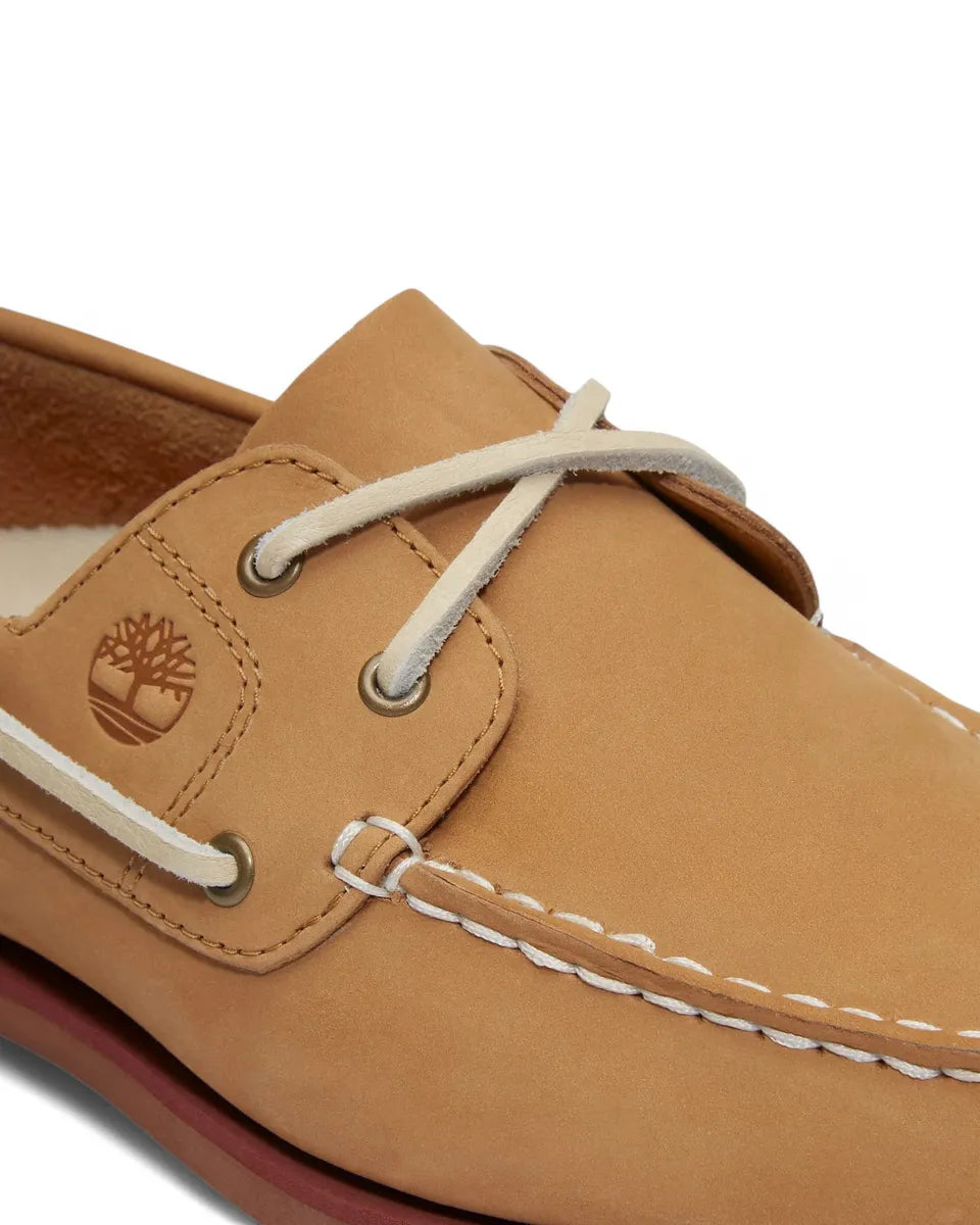 Scarpe da Barca Classic in Pelle Beige-TIMBERLAND-Mocassini-Vittorio Citro Boutique