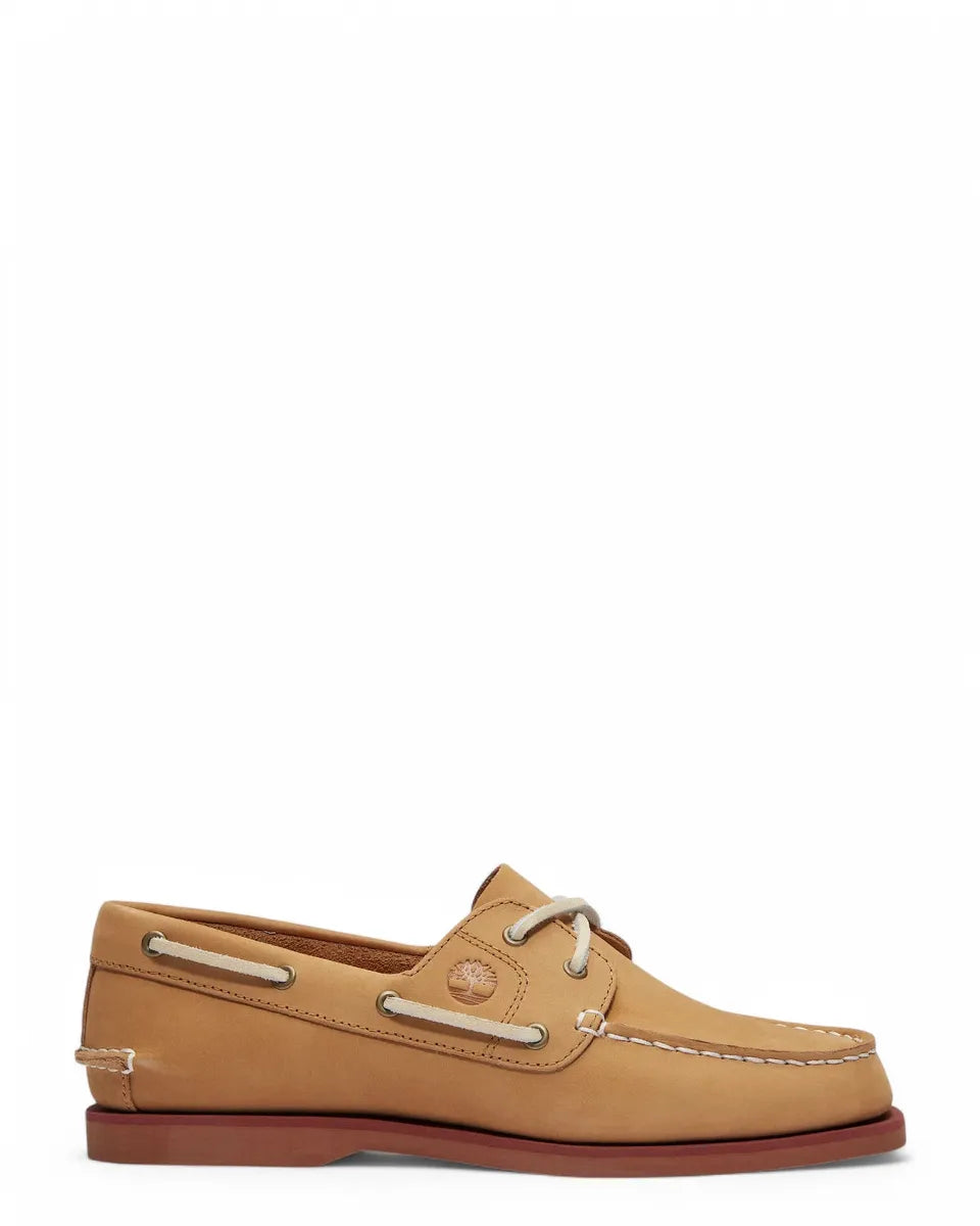 Scarpe da Barca Classic in Pelle Beige-TIMBERLAND-Mocassini-Vittorio Citro Boutique