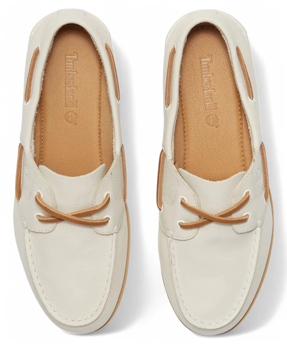 Scarpe da Barca Classic in Pelle Beige-TIMBERLAND-Mocassini-Vittorio Citro Boutique
