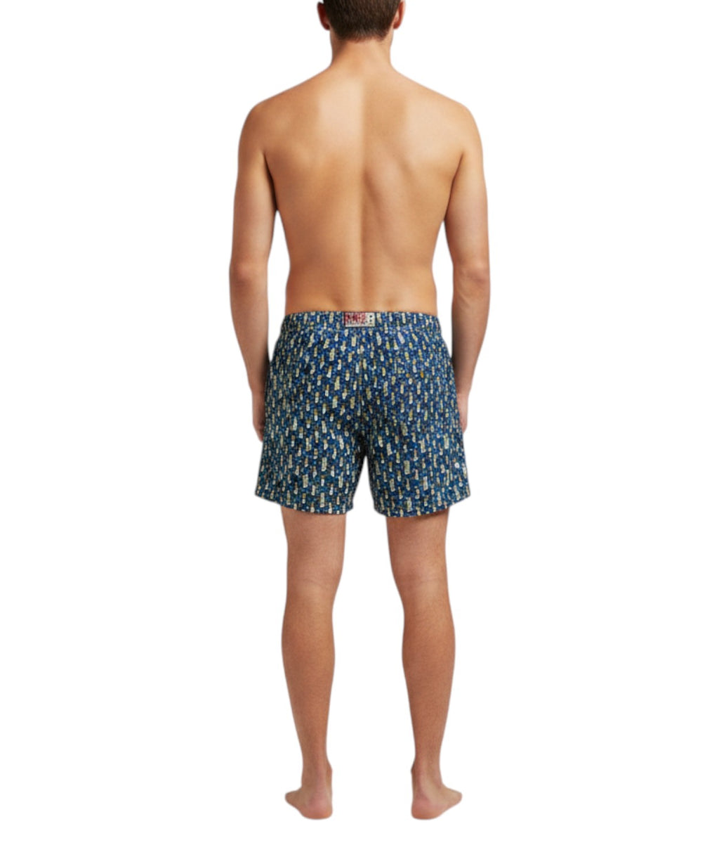 Men's Suit MC2 Saint Barth Ultralight Aperol Print