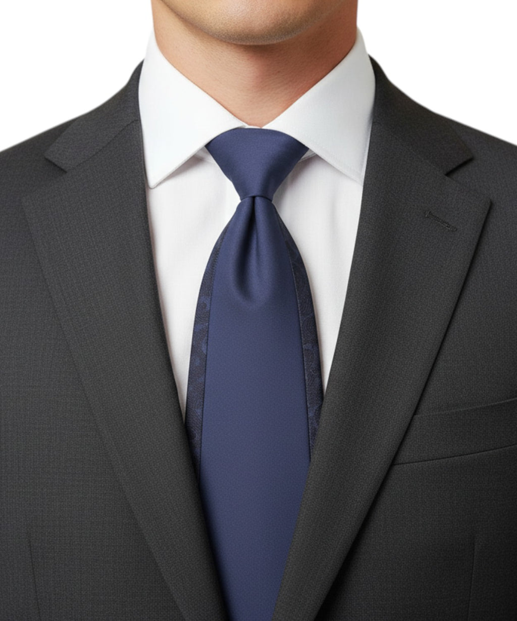 Men's Ceremony Plastron in Cotton with Jacquard