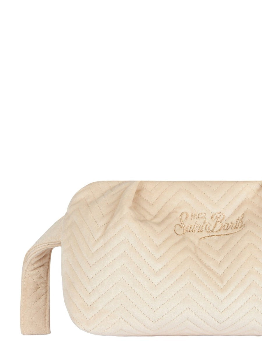 Pochette in velluto trapuntato-Mc2 Saint Barth-Pochette-Vittorio Citro Boutique