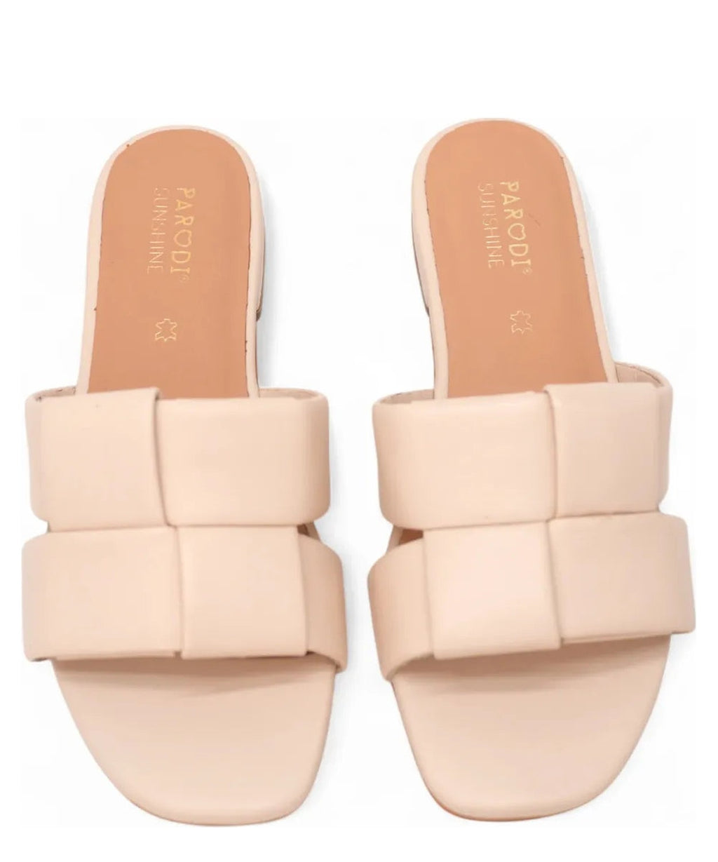 Ciabattina con Fascia Intrecciata-Parodi Shoes-Ciabatte-Vittorio Citro Boutique