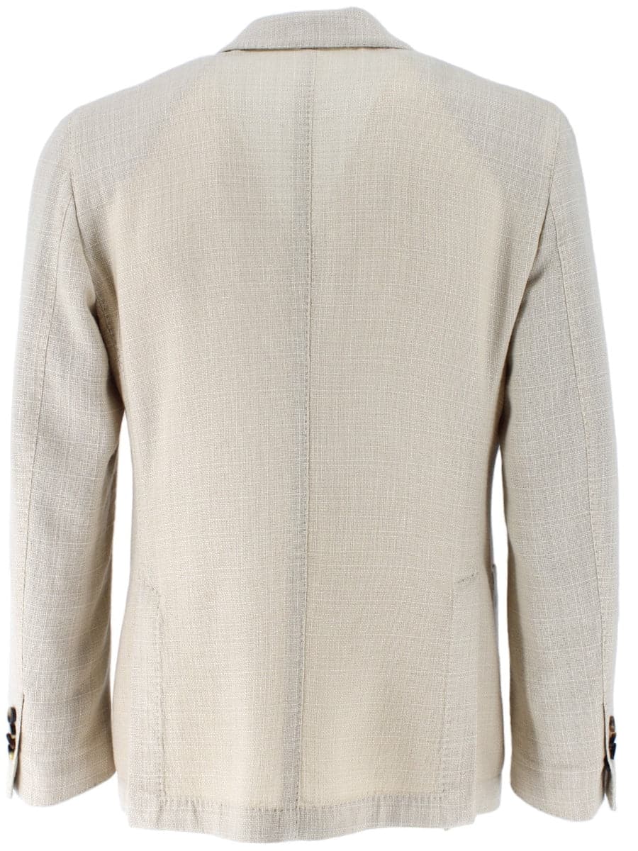 Giacca Lana e seta petto a lancia-Giacche-Lardini-Vittorio Citro Boutique