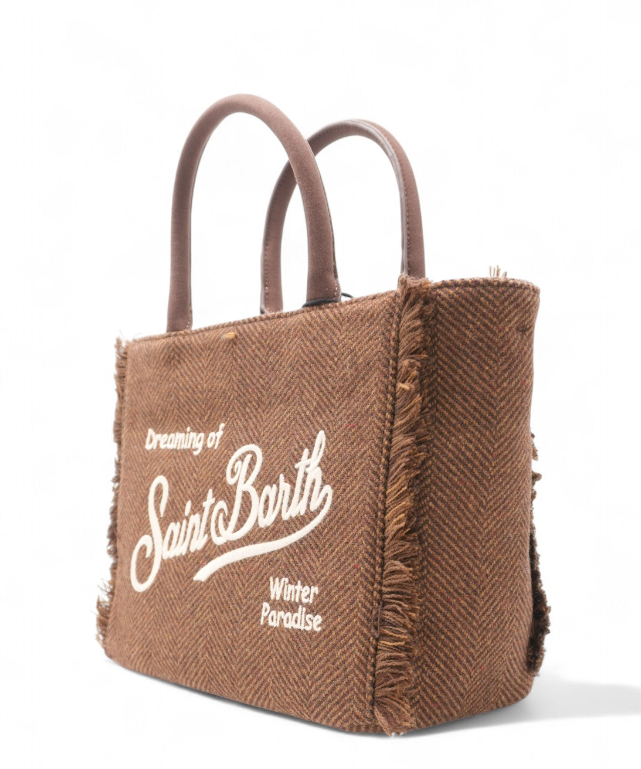Borsa Colette Wool in lana spigata-Mc2 Saint Barth-Borse a mano-Vittorio Citro Boutique