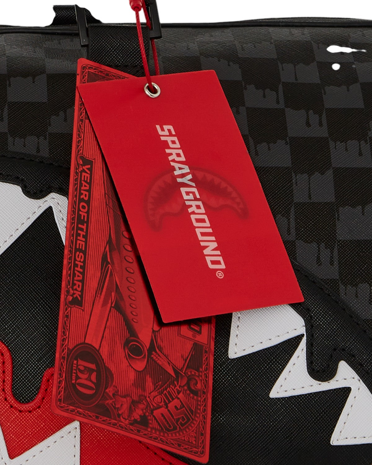 Dripping Sharks in Paris Mini Duffle Bag-Sprayground-BORSONI-Vittorio Citro Boutique