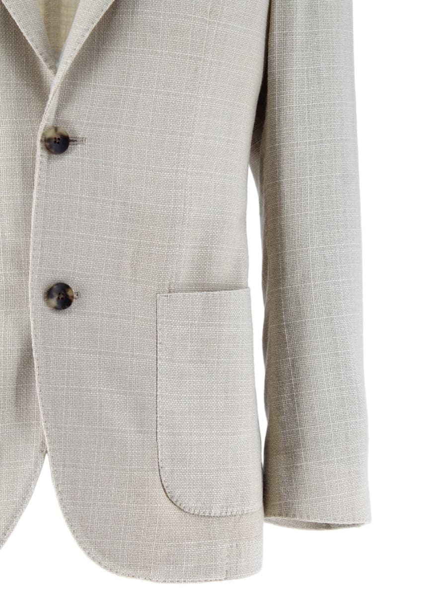 Giacca Lana e seta petto a lancia-Giacche-Lardini-Vittorio Citro Boutique