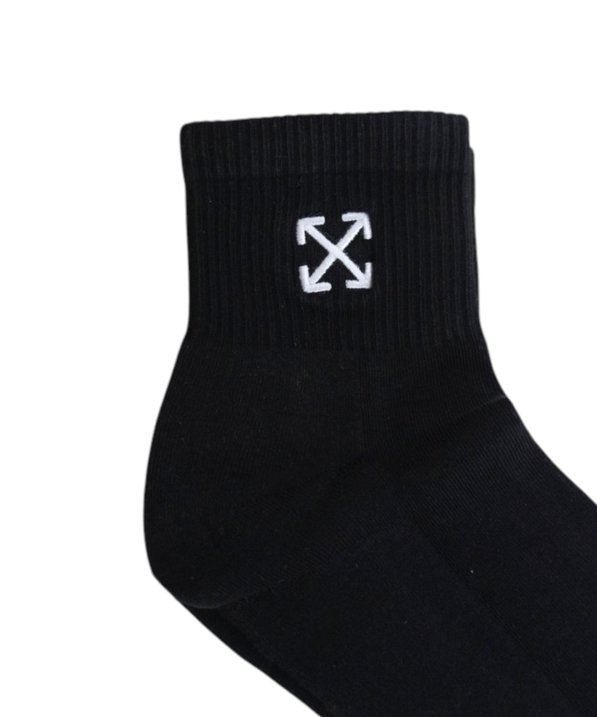 Off-White-Knöchelsocken aus Baumwolle mit gesticktem Logo