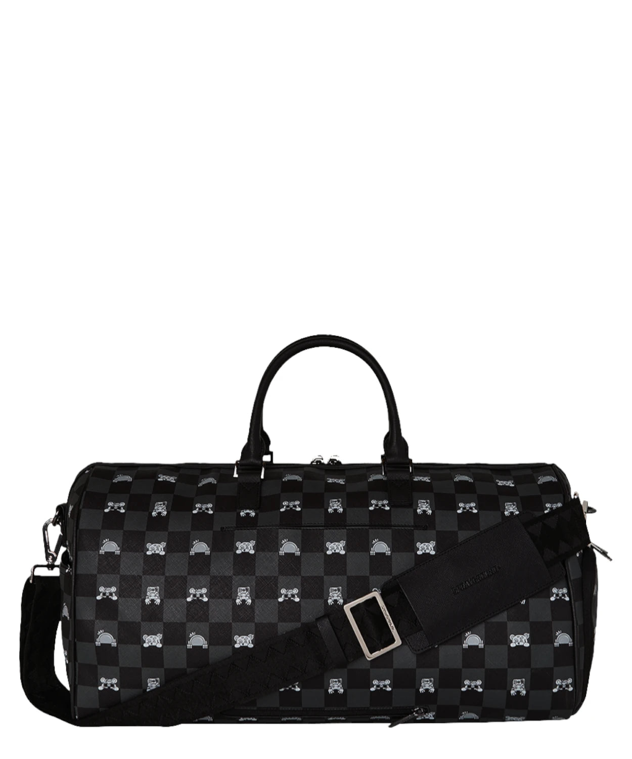 Borsone Sprayground Grigio Peeking Character Check