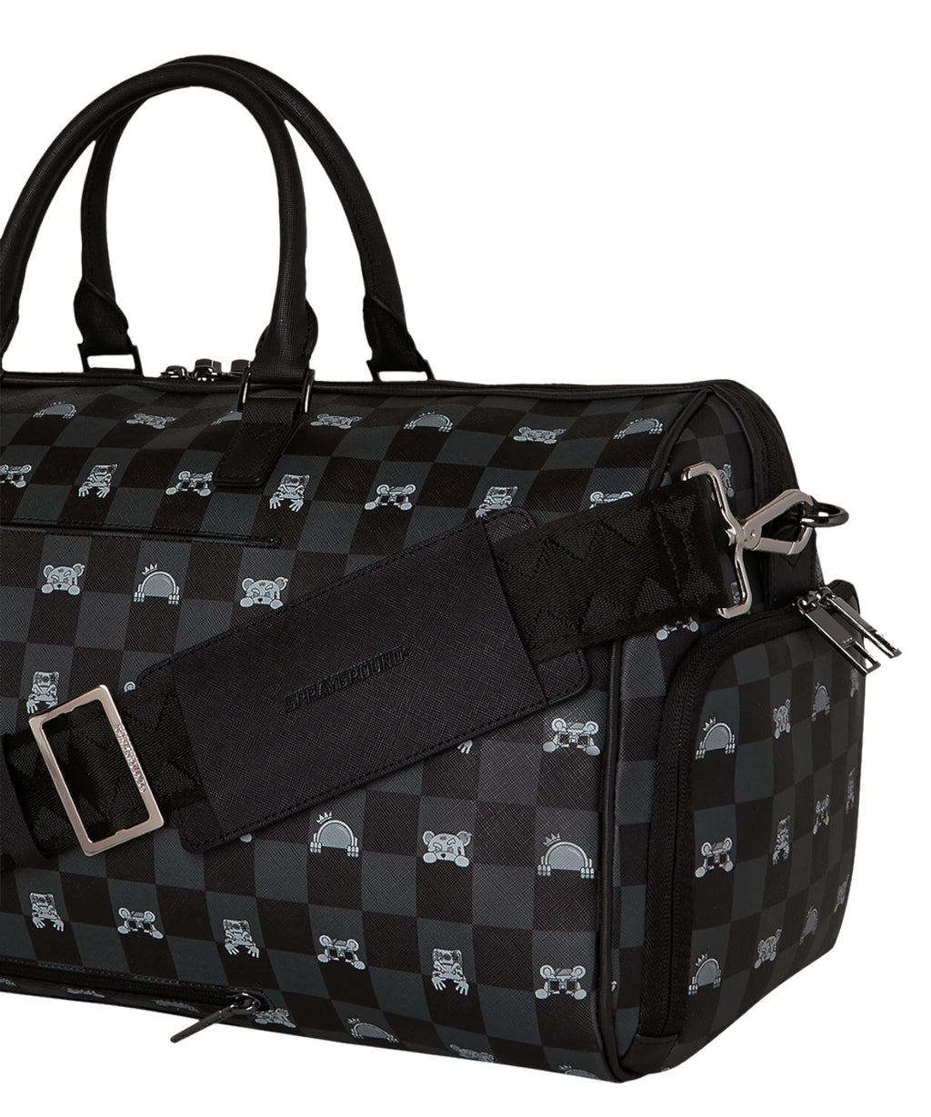 Borsone Sprayground Grijs Peeking Character Check