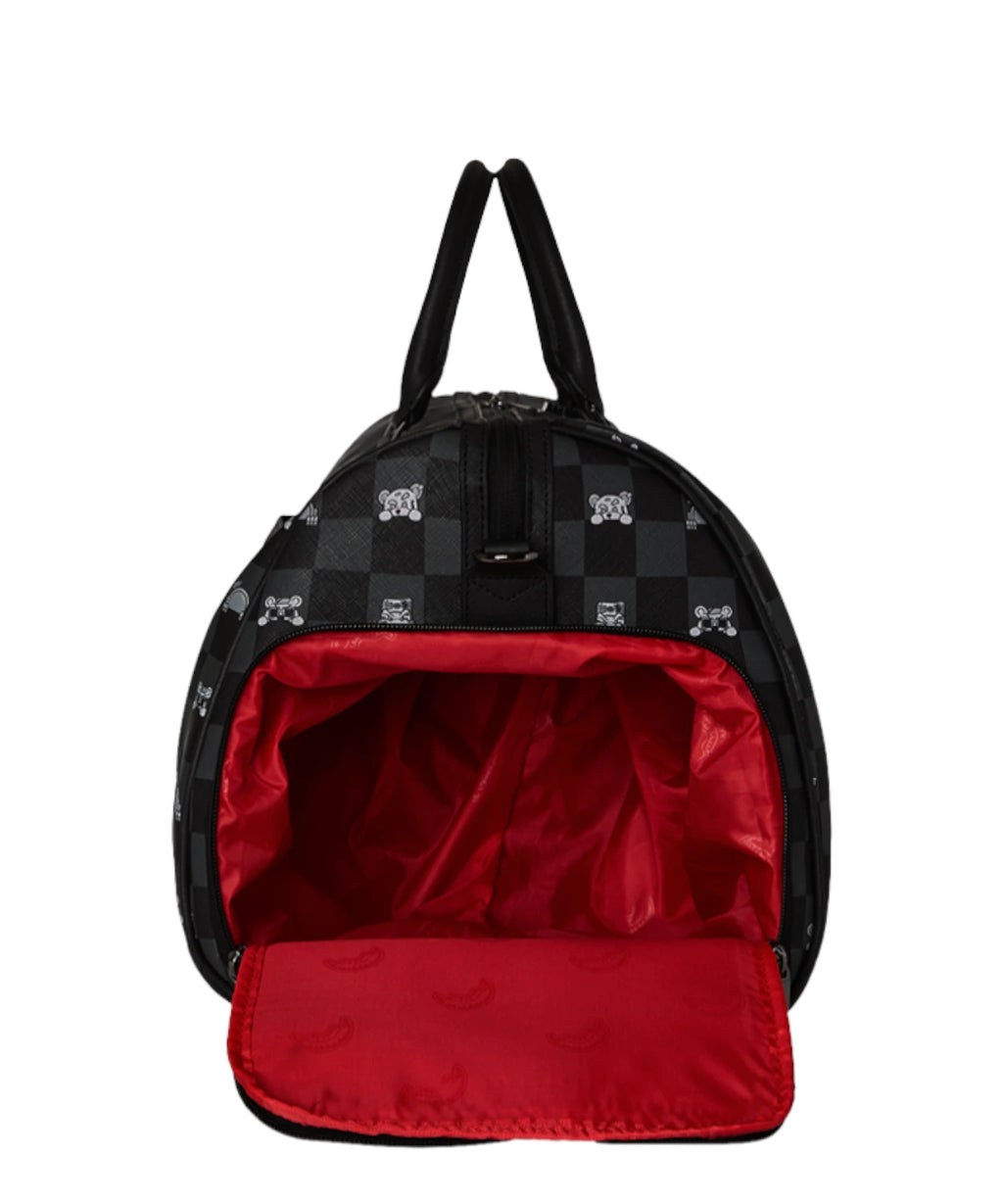 Borsone Sprayground Grijs Peeking Character Check