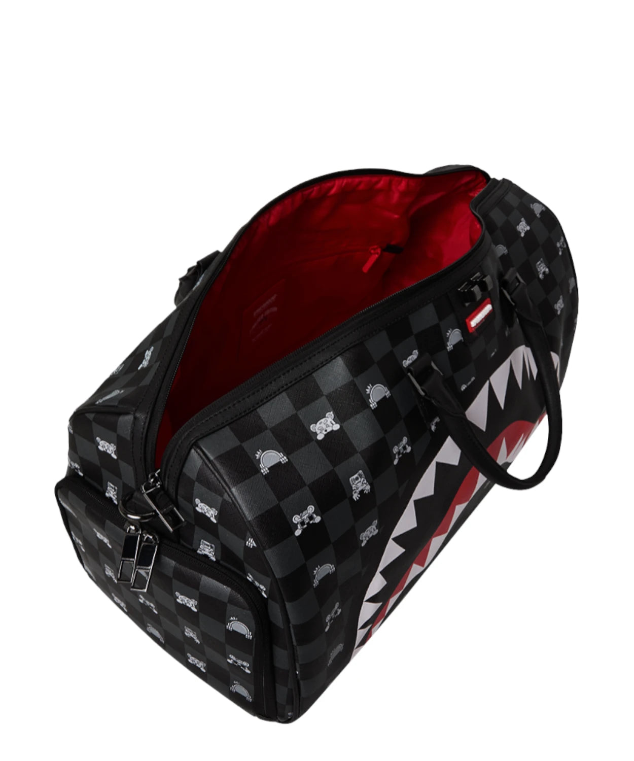 Borsone Sprayground Grigio Peeking Character Check