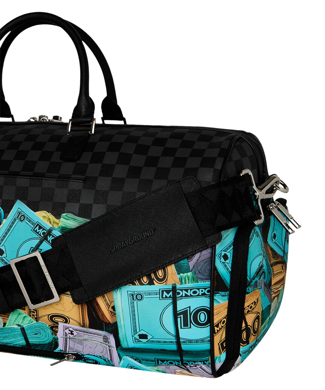 Borsone Sprayground Monopoly Money Stacks Large Duffle