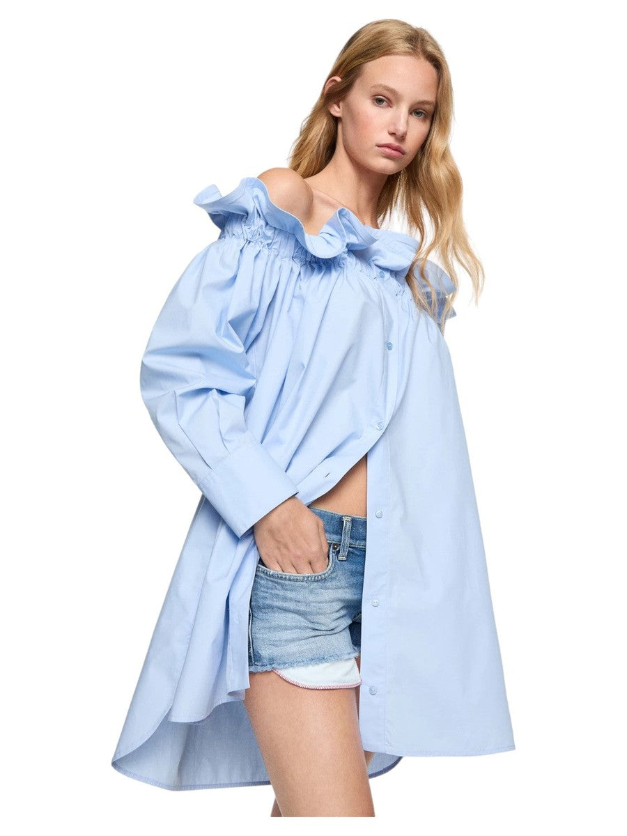 Abito corto in popeline-Dondup-Abiti-Vittorio Citro Boutique