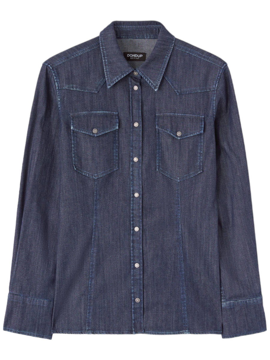 Camicia in denim-Dondup-Camicie-Vittorio Citro Boutique