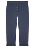 Pantaloni Crop Dritti Koons con Bottoni Cristallo-Pantaloni-Dondup-Vittorio Citro Boutique