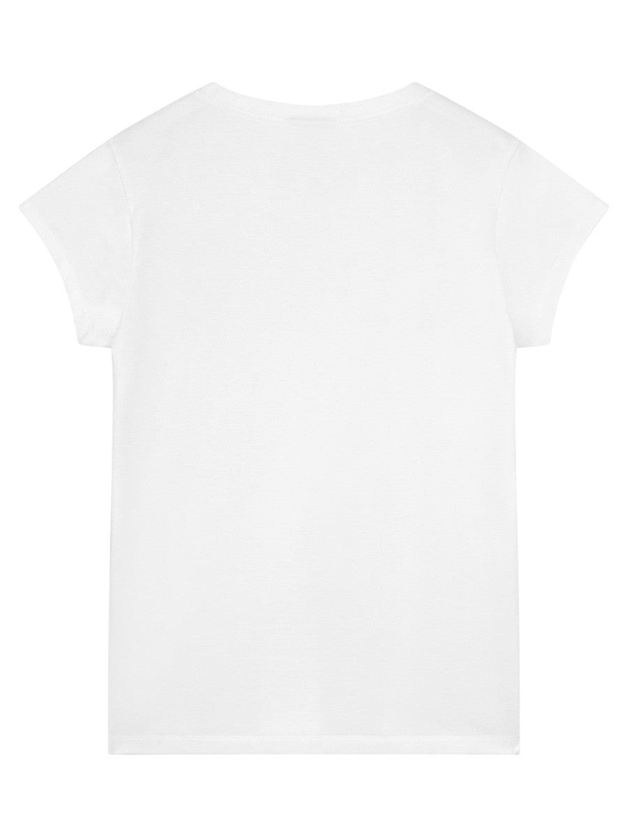 T-shirt Elegante con Logo e Perline Tono su Tono-Dondup-T-shirt-Vittorio Citro Boutique