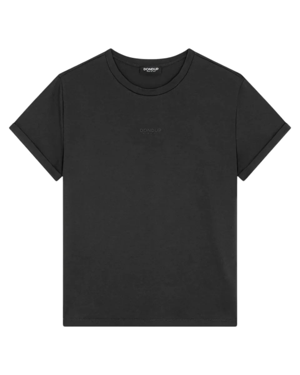 T-shirt in Jersey con Stampa Logo sul Petto-T-shirt-Dondup-Vittorio Citro Boutique