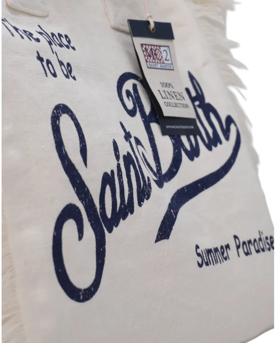 Borsa tote Vanity in lino-Borse a spalla-Mc2 Saint Barth-Vittorio Citro Boutique