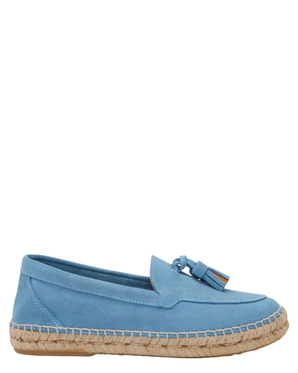 Mocassini Borlas artigianale in pelle e juta con campanellino-ABARCA-Mocassini-Vittorio Citro Boutique