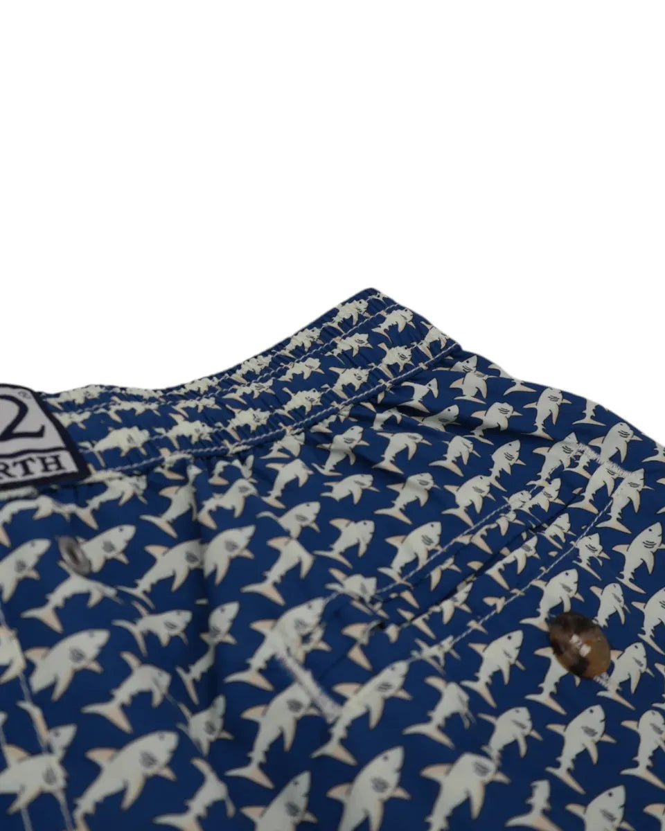 Costume Lighting in tessuto leggero con stampa squali-Mc2 Saint Barth-Costumi da bagno-Vittorio Citro Boutique