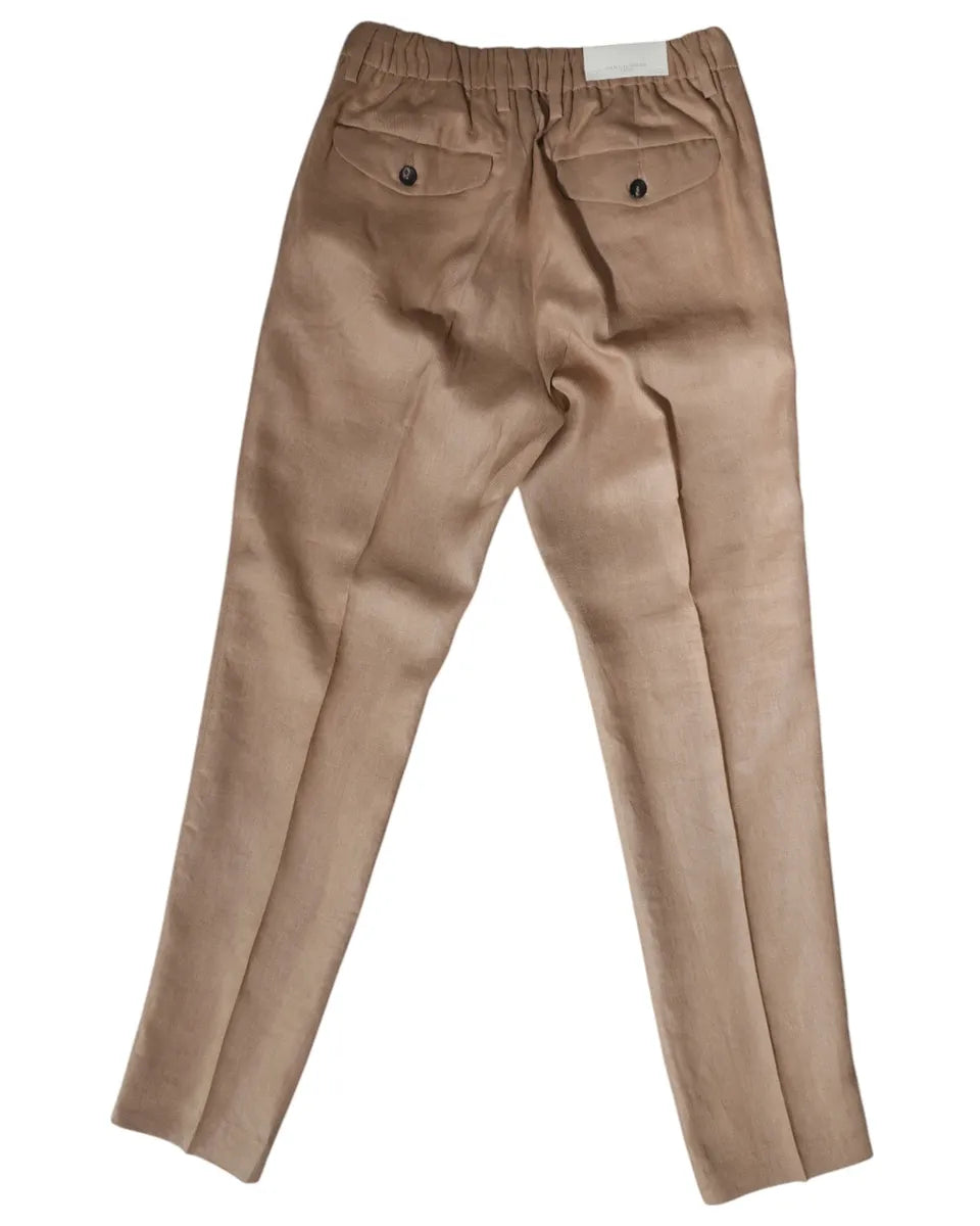 Pantaloni Denny in Lino Made in Italy-Michael Coal-Pantaloni-Vittorio Citro Boutique