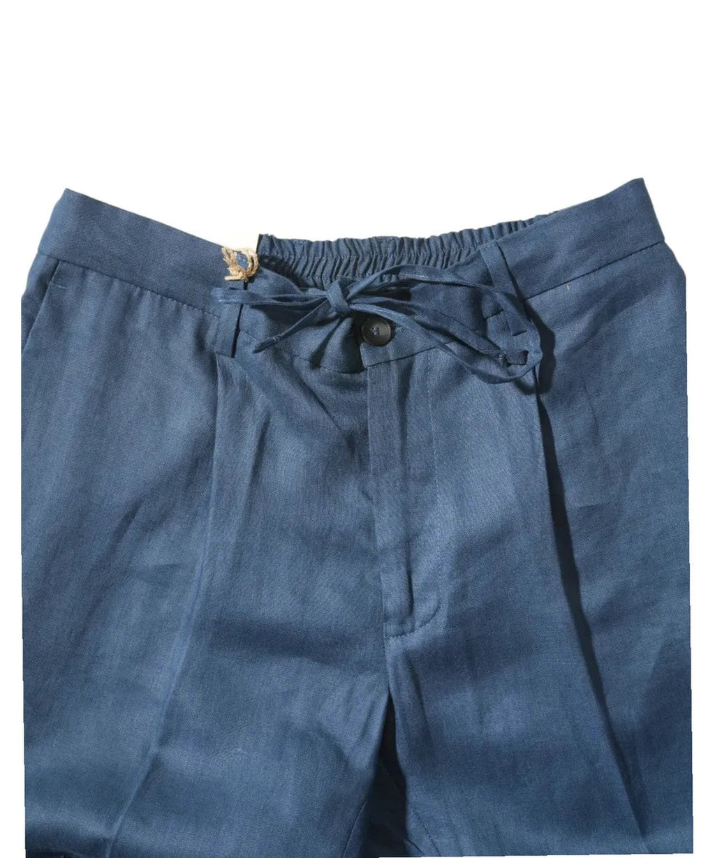 Pantaloni Denny in Lino Made in Italy-Michael Coal-Pantaloni-Vittorio Citro Boutique
