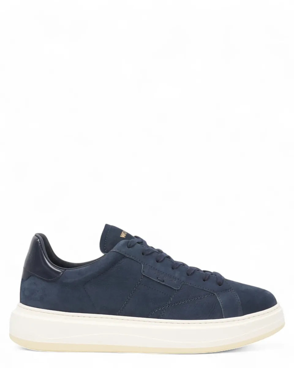 Sneakers Arrow in Nabuk Abrasivato Blu-Woolrich-Sneakers-Vittorio Citro Boutique