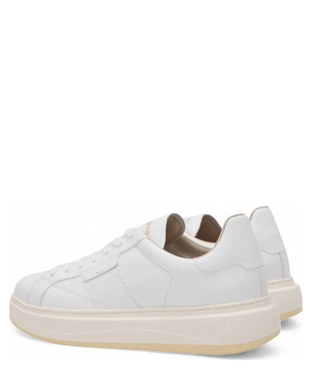 Sneakers Woolrich Arrow in Pelle Abrasivata Bianca-Woolrich-Sneakers-Vittorio Citro Boutique