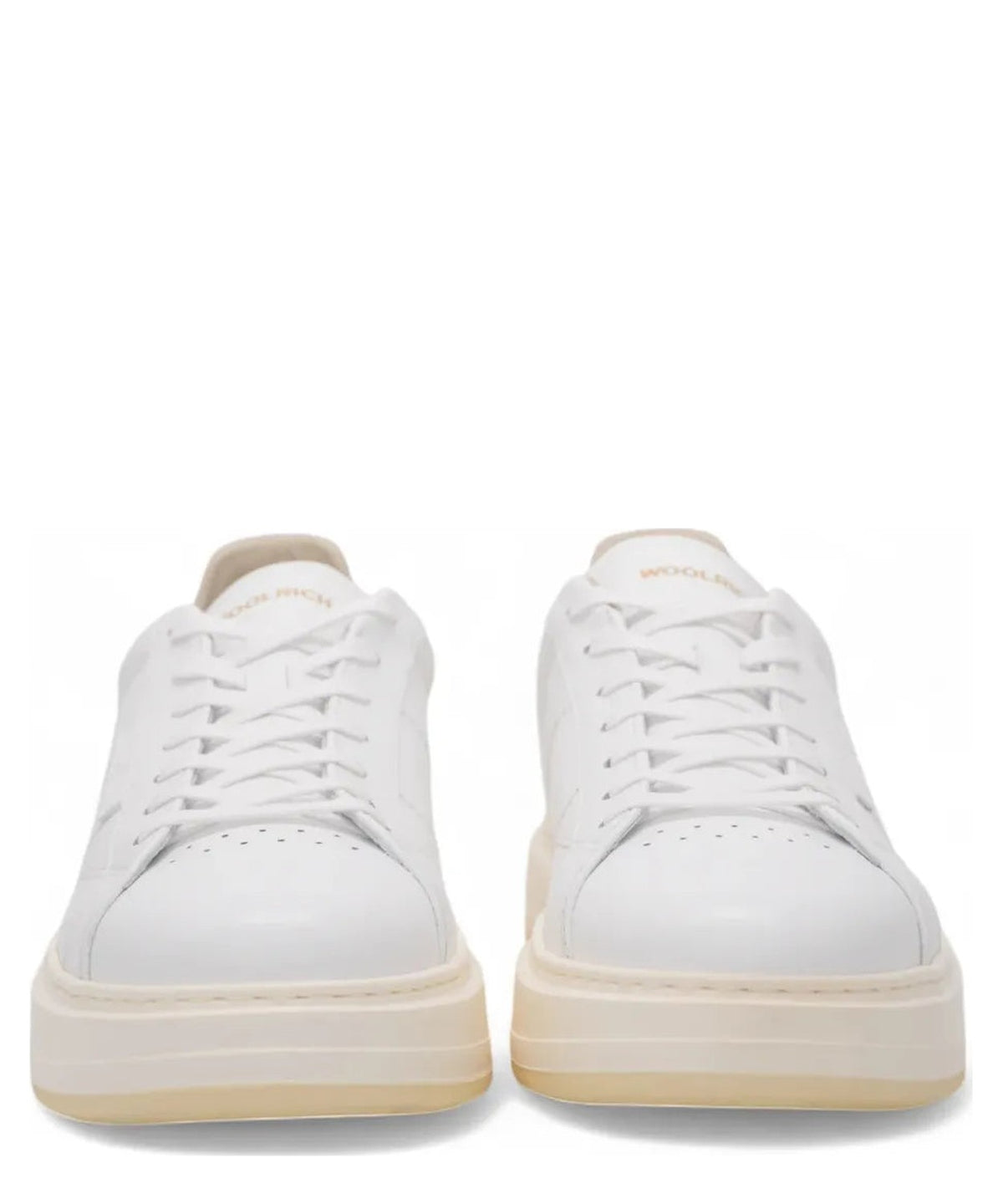 Sneakers Woolrich Arrow in Pelle Abrasivata Bianca-Woolrich-Sneakers-Vittorio Citro Boutique