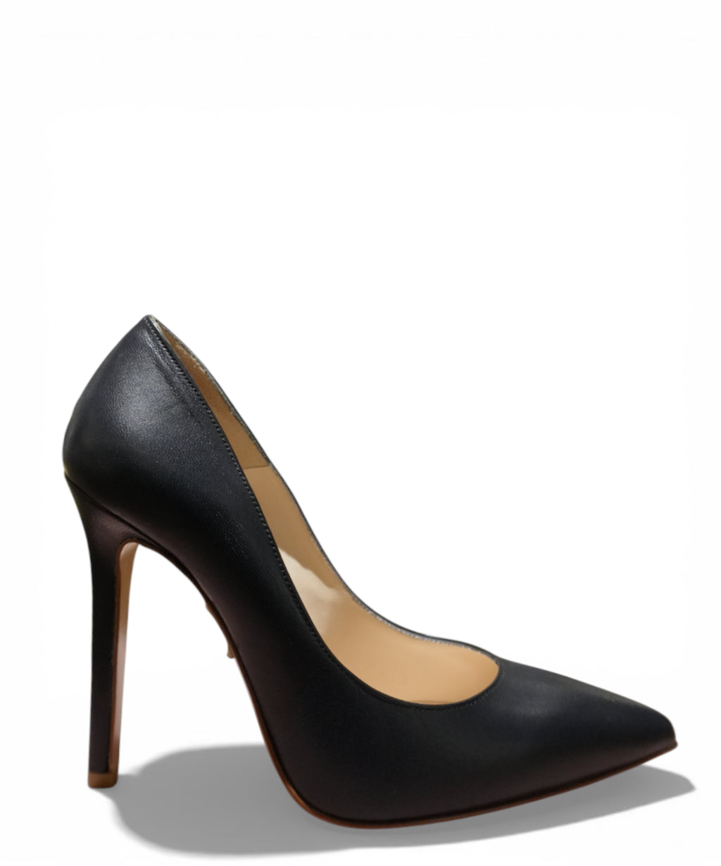 Giusy Flux Nappa Leather Decolleté Pumps for Women, 9 cm Heel