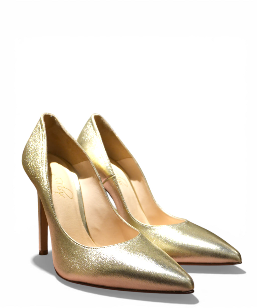 Women's Decollete Laminated Leather Giusy Flux