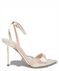 Sandali Platino Specchiato Ninalilou con Cinturino