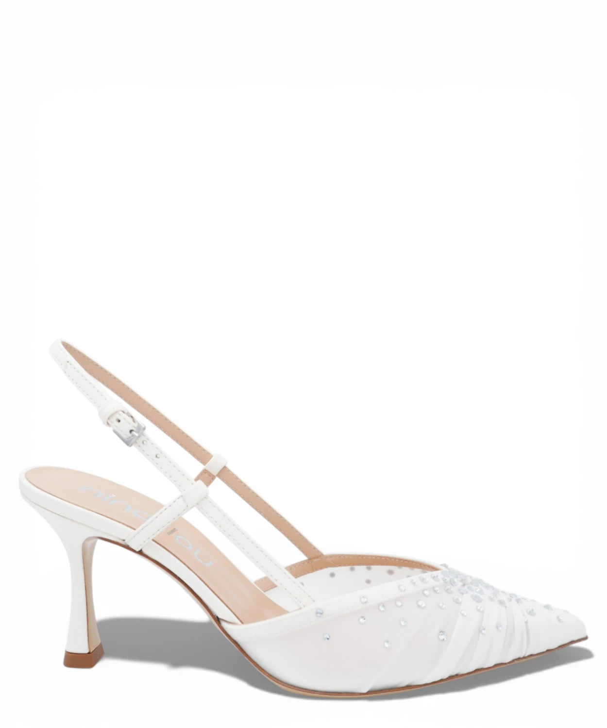 Décolleté Slingback Amy 757C con Strass per Cerimonia