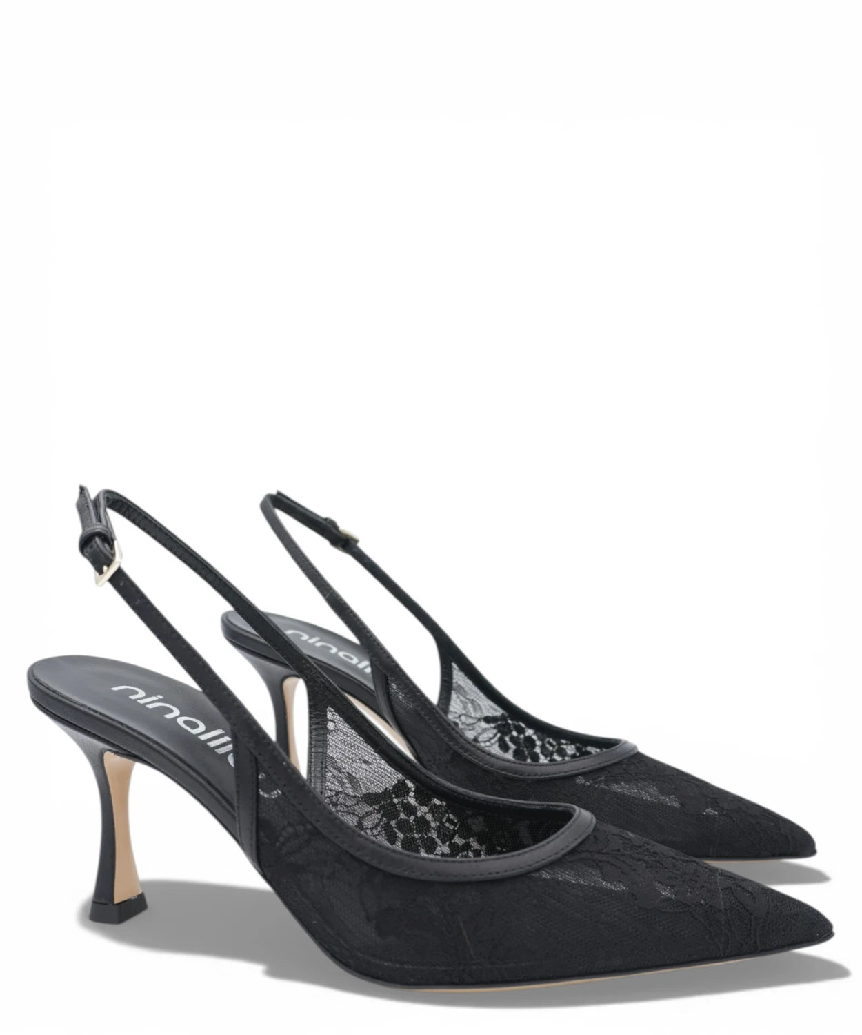 Décolleté Slingback Ninalilou Amy 757C in Nappa Nera